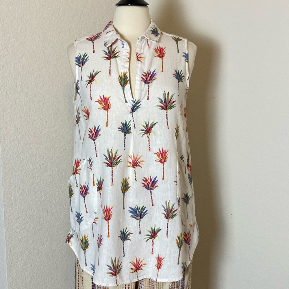 For Cynthia palm tree summer tunic